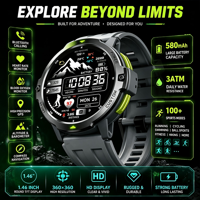 Timex Watches Smartwatch - Jam Tangan Pintar Bluetooth Kompas Mode