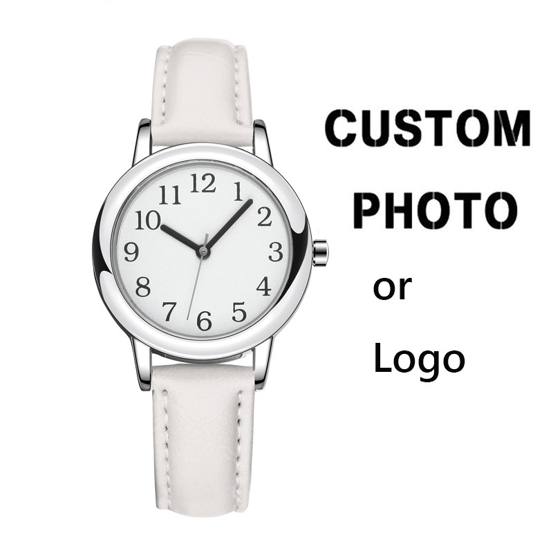 Leather Watch Strap - Jam Tangan Wanita Slim Tali Putih