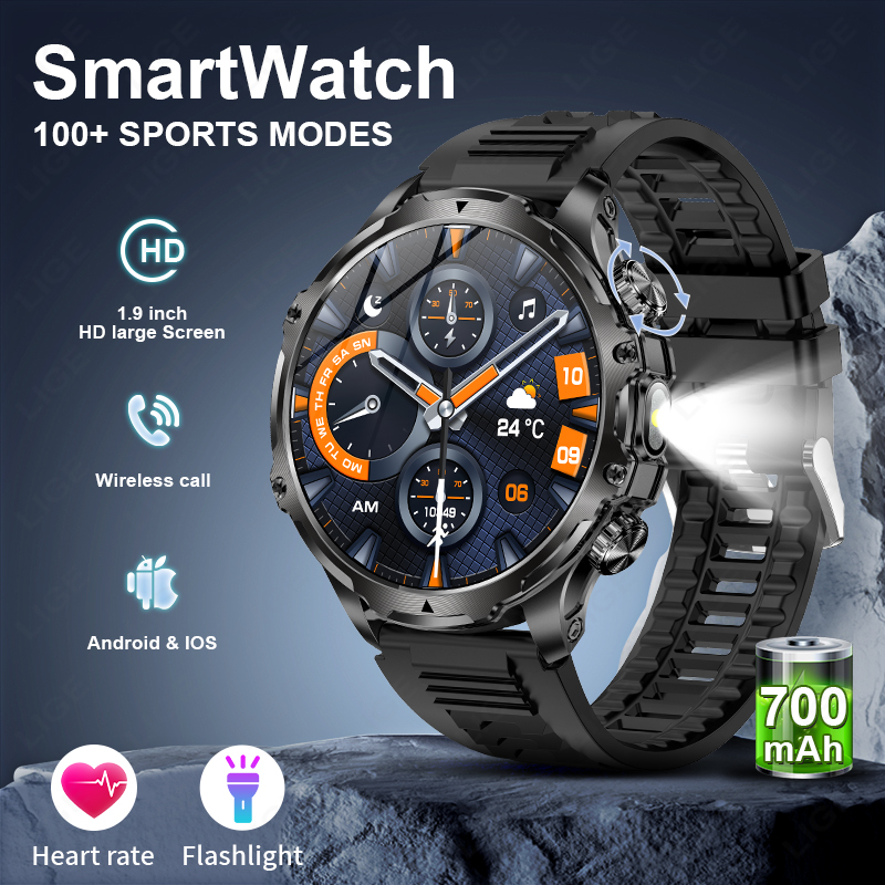 Timex Watches Smartwatch - LIGE Jam Tangan Pintar Militer Pria
