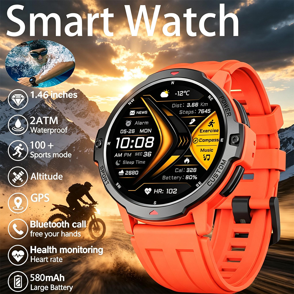 Timex Watches Smartwatch - Jam Tangan Pintar GPS Militer Giroskop
