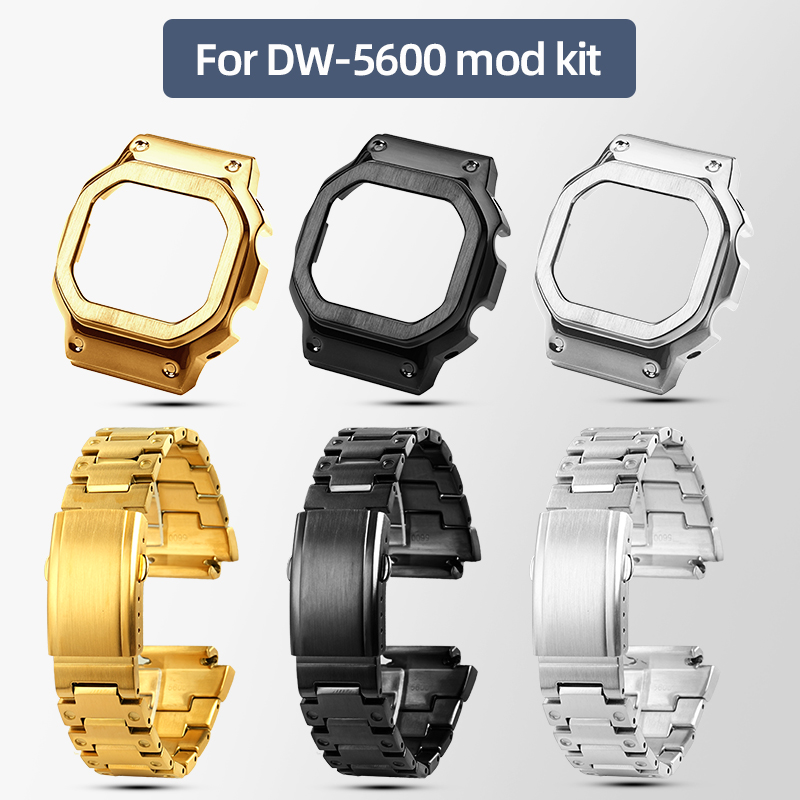 Casio Watch G-Shock Dw-5600 - Kit Mod Tali Jam Tangan Logam