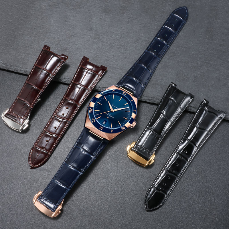 Omega Watch Constellation - Gelang jam kulit asli untuk Omega