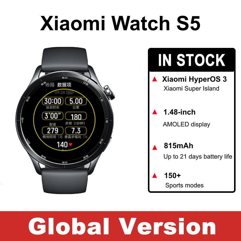 Timex Watches Smartwatch - Versi Global Xiaomi Watch S5 Xiaomi