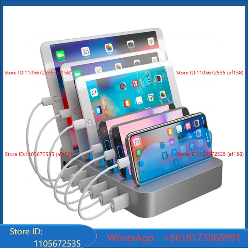 Smartwatch I Watches - 6USB dudukan telepon desktop, pengisi daya