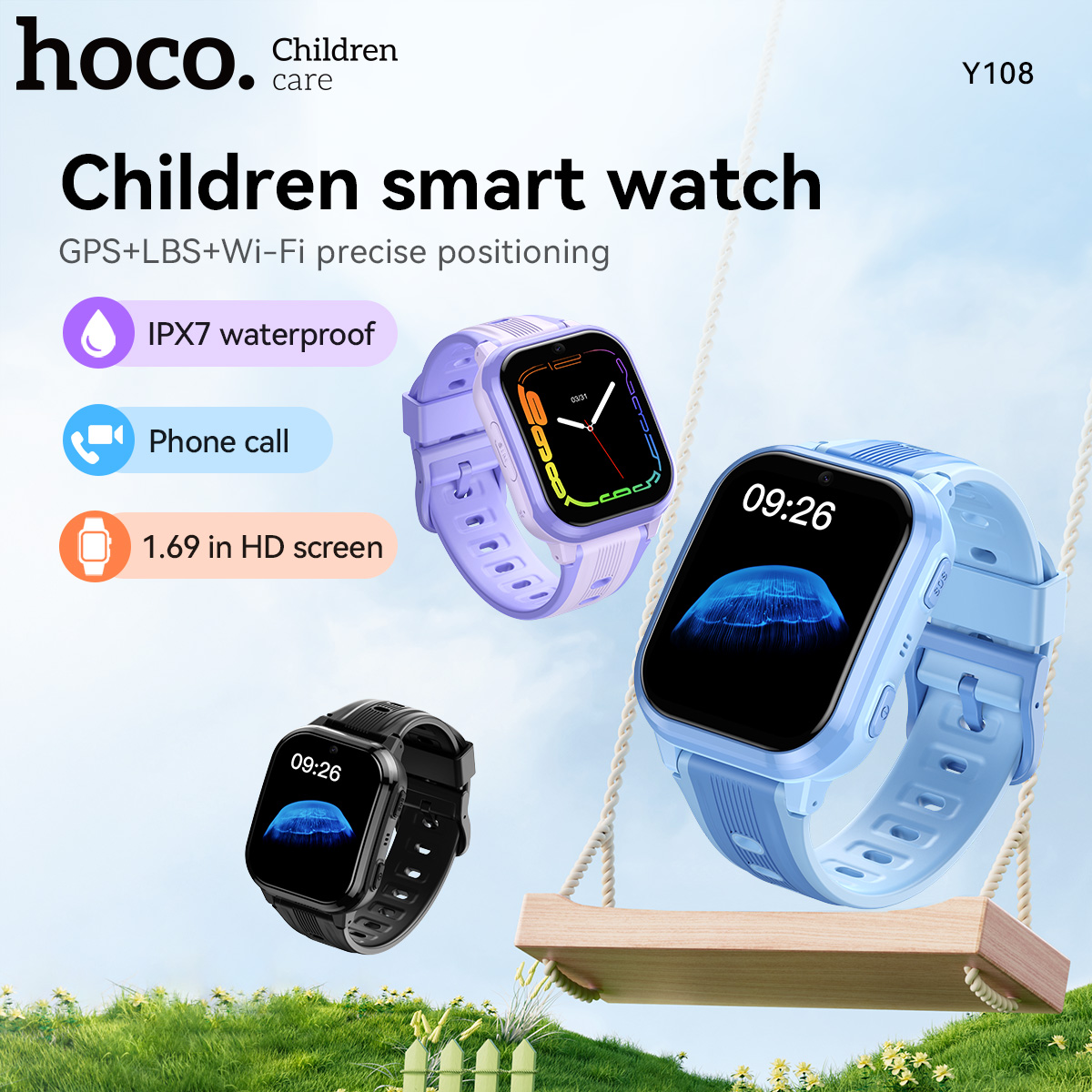 Smartwatch Watches For Kid Boy - Jam Tangan Pintar Anak HOCO Y108