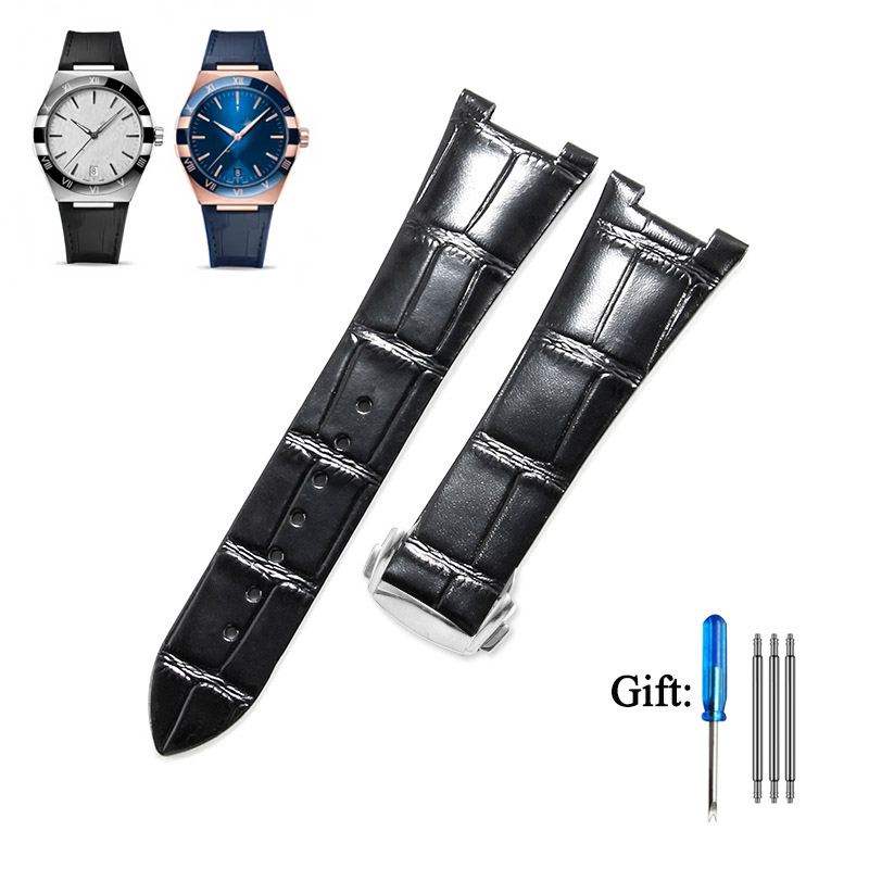 Omega Watch Constellation - Tali Jam Tangan Kulit untuk Seri