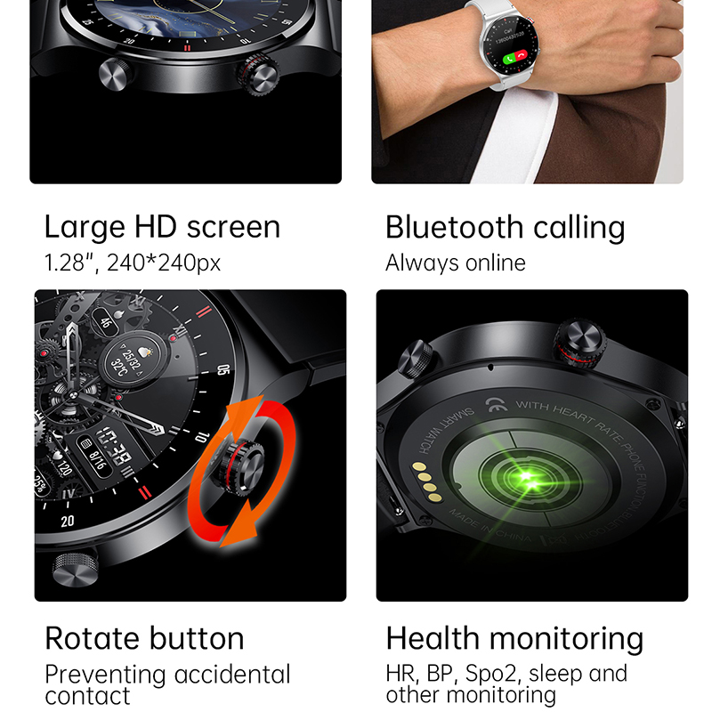 Jam Tangan Pintar Pria GPS ECG - Smartwatch Nothing Watches ulasan dan harga