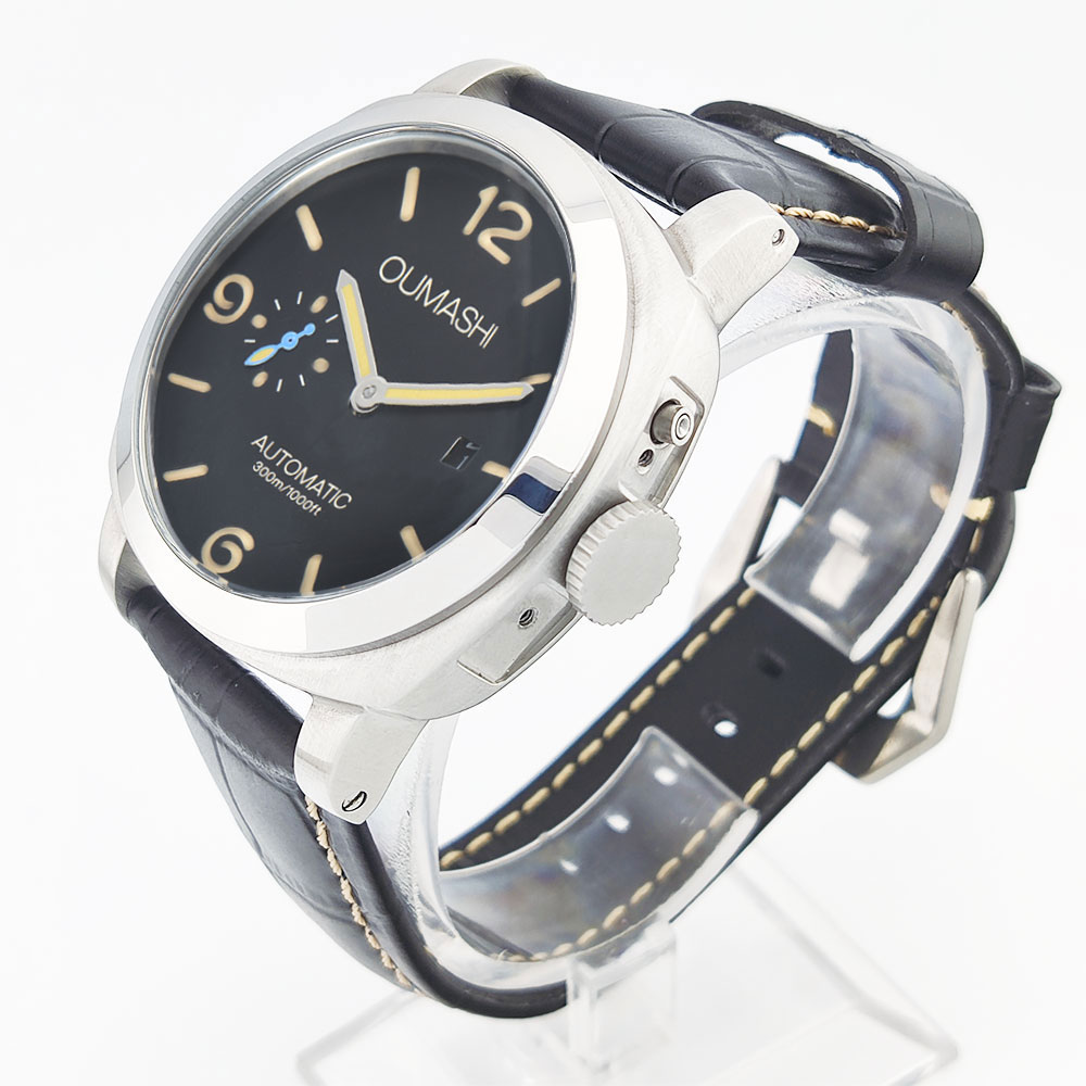 Jam Tangan Pria 44Mm Gerakan S - Leather Watch Strap ulasan dan harga