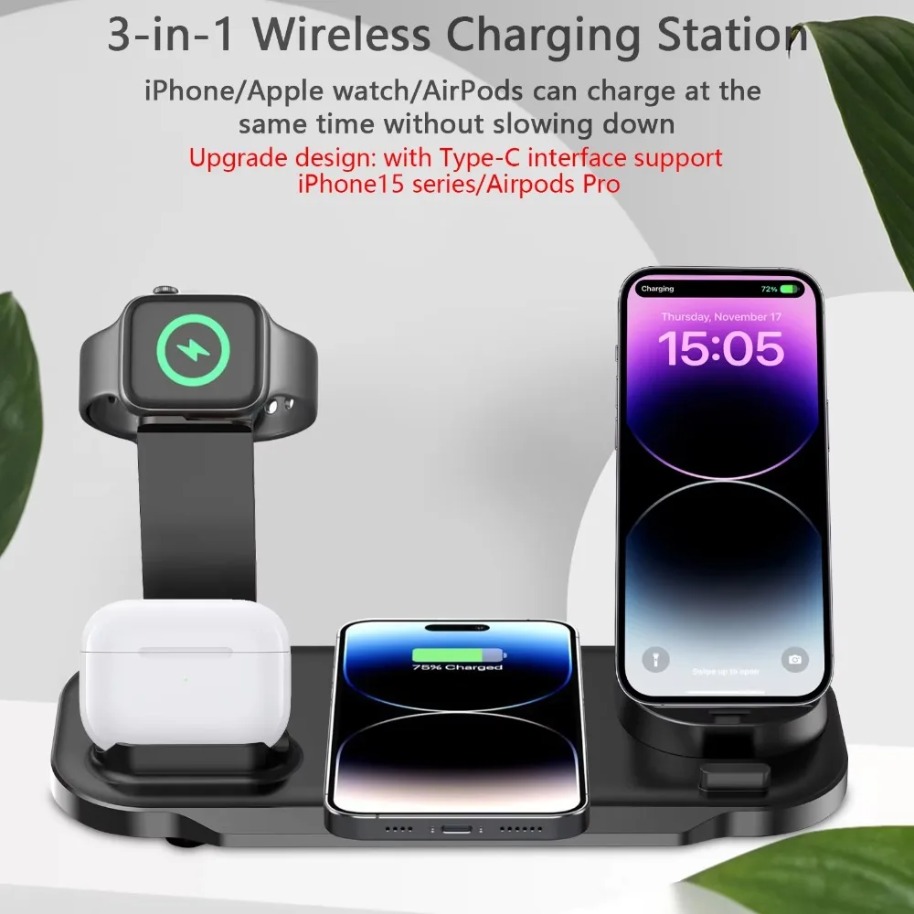 Stasiun Pengisian Daya Nirkabe - Smartwatch Watches Xiaomi ulasan dan harga