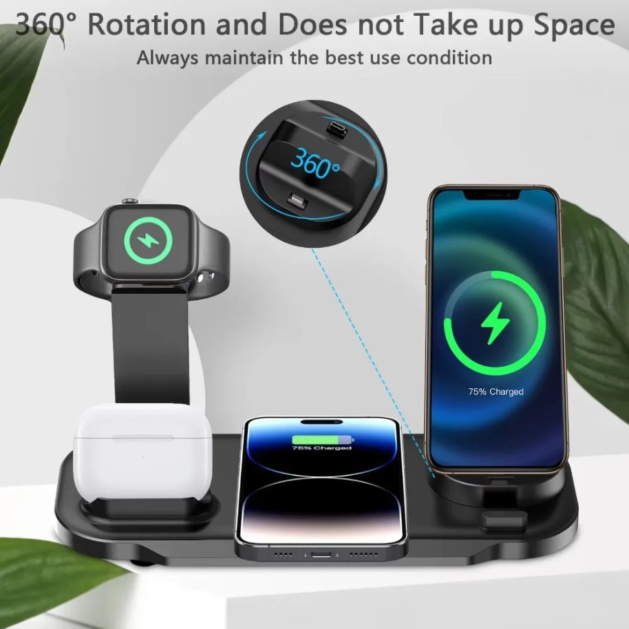 Stasiun Pengisian Daya Nirkabe - Smartwatch Watches Xiaomi ulasan dan harga