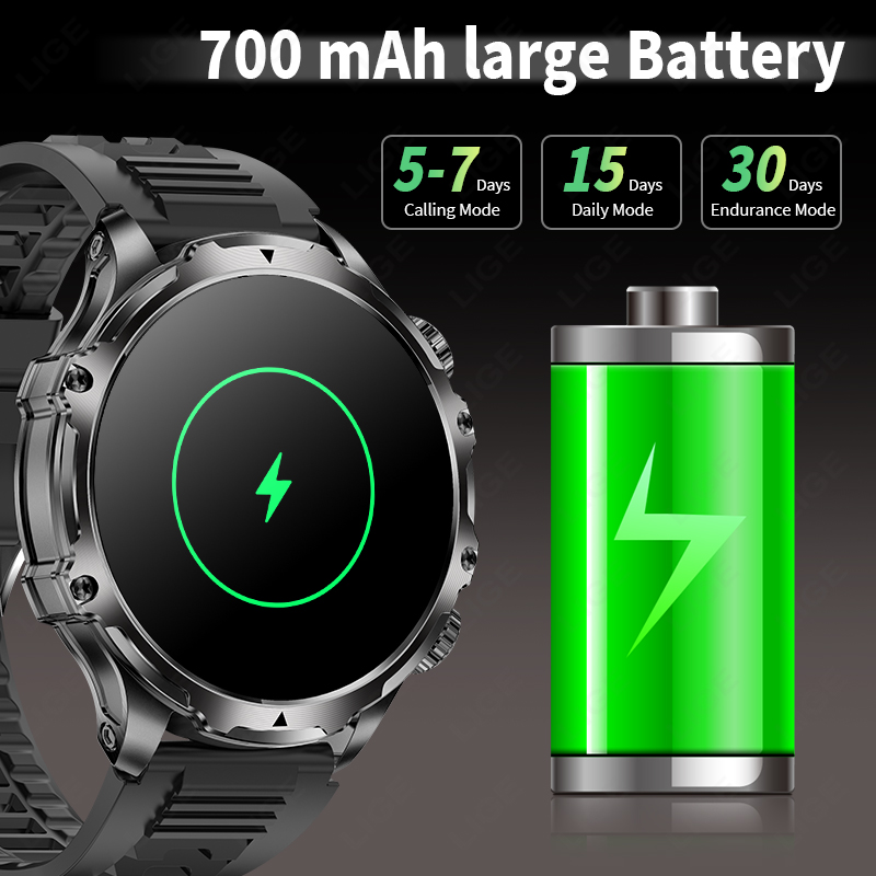 LIGE Jam Tangan Pintar Militer - Timex Watches Smartwatch ulasan dan harga
