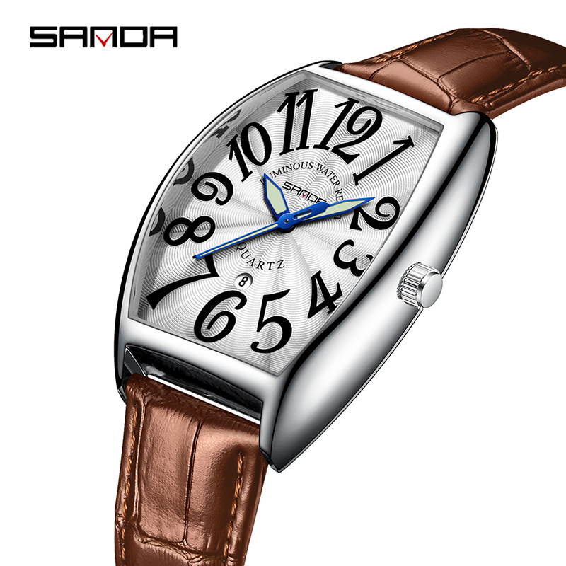 SANDA Jam Tangan Pria Kuarsa B - Leather Watch Strap ulasan dan harga