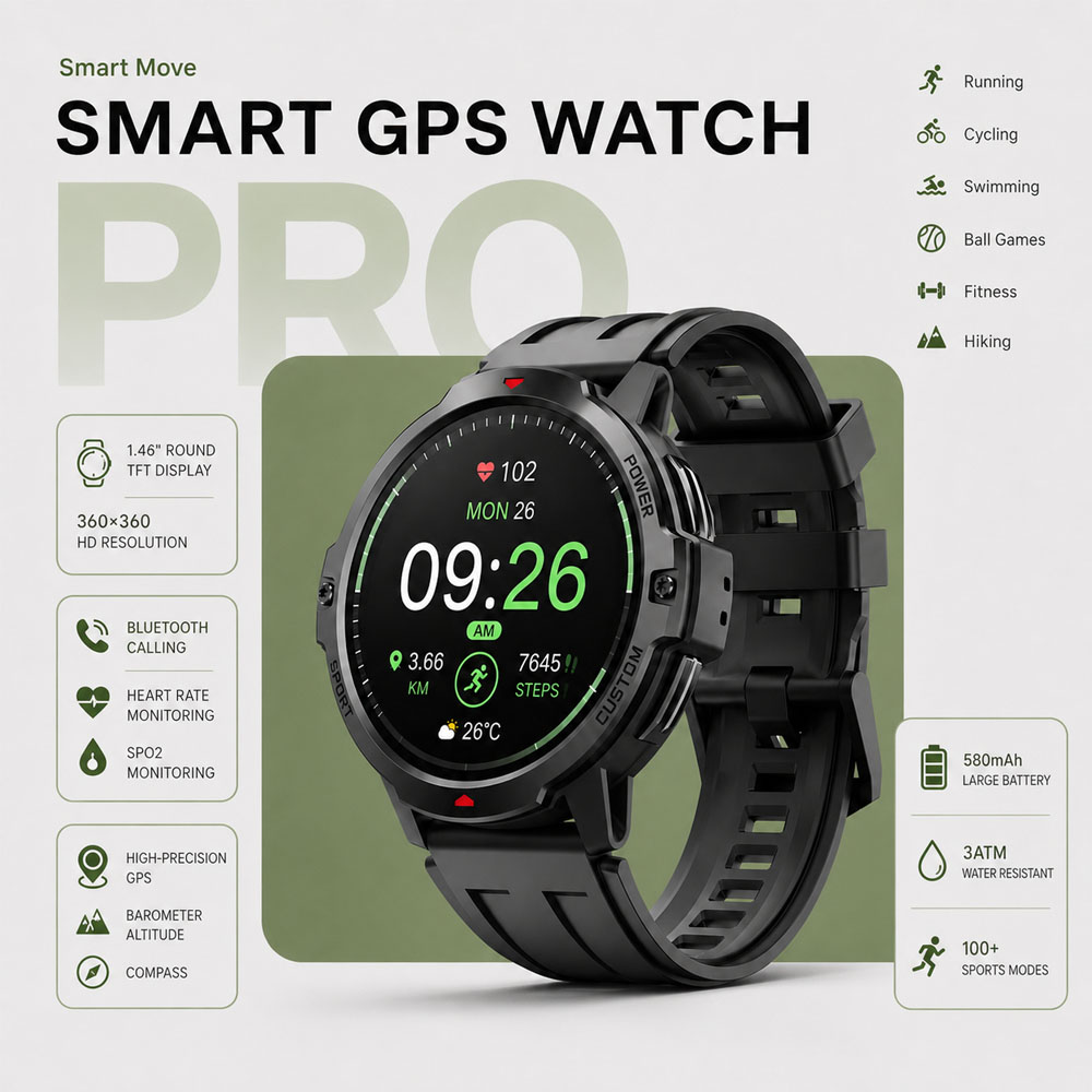 Jam Tangan Pintar GPS Militer  - Timex Watches Smartwatch ulasan dan harga