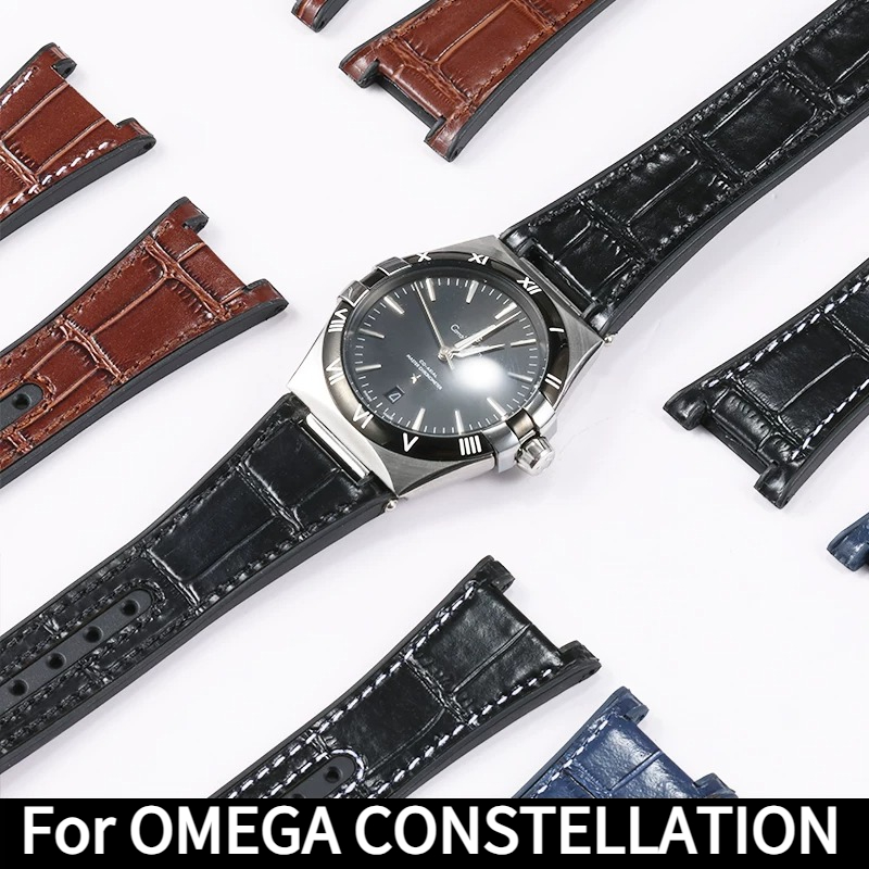 Tali Jam Tangan Kulit Asli Ber - Omega Watch Constellation ulasan dan harga