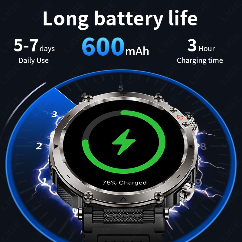 Jam Tangan Pintar Militer Luar - Smartwatch I Watches ulasan dan harga