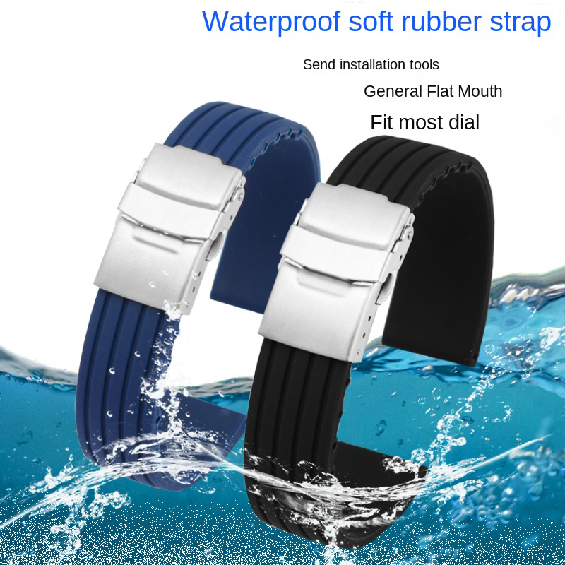 Tali silikon 16mm 18mm 20mm 22 - Smartwatch Tissot Watches For Men ulasan dan harga