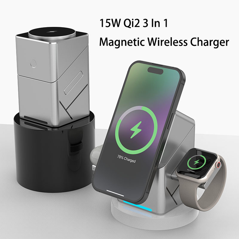 Pengisi Daya Nirkabel 3 in 1 M - Smartwatch Watches Xiaomi ulasan dan harga