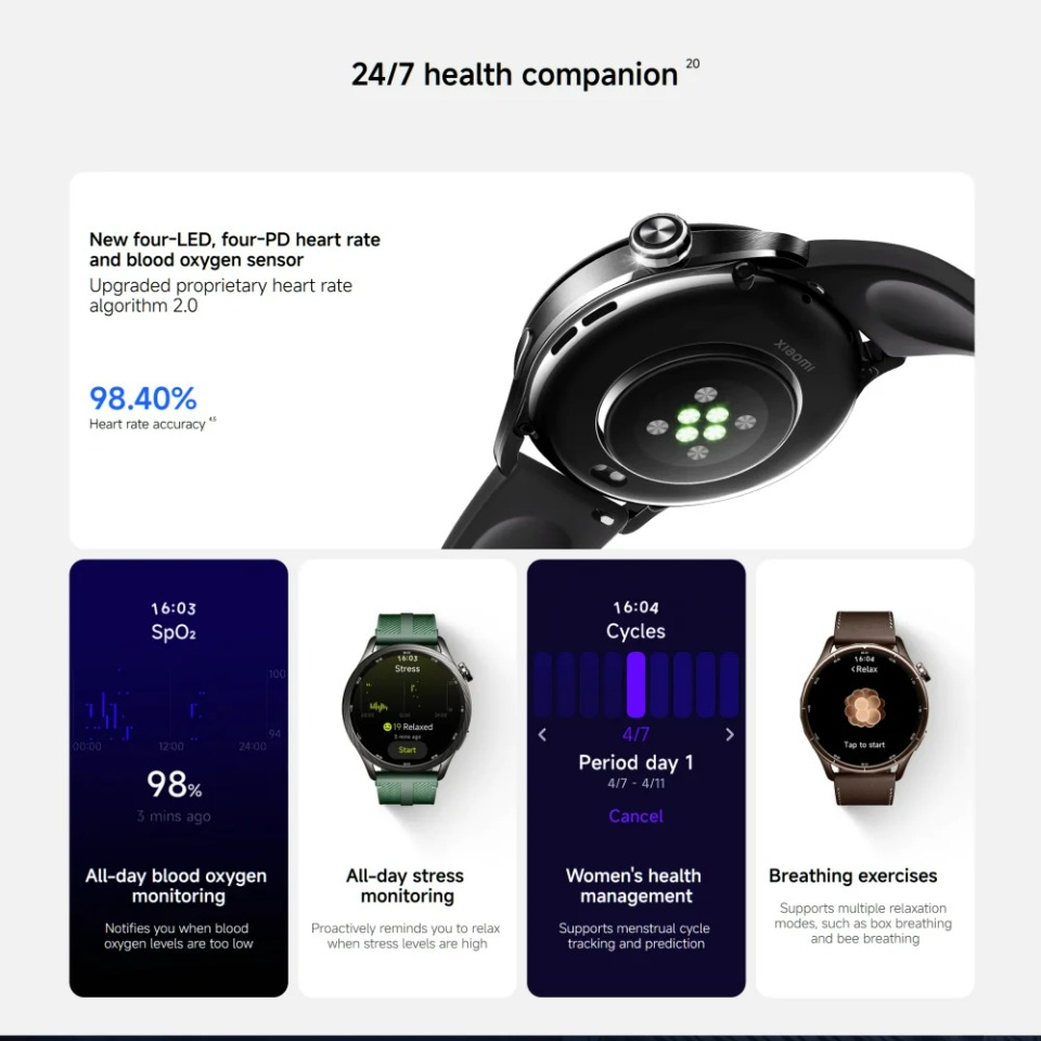 Versi Global Xiaomi Watch S5 S - Timex Watches Smartwatch ulasan dan harga